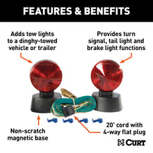 Load image into Gallery viewer, Curt Magnetic Tow Lights