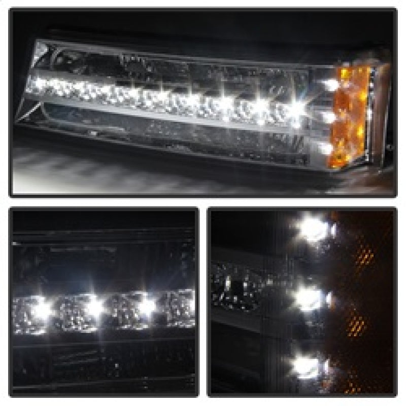 xTune Chevy Silverado 03-06 / Avalanche 02-06 LED Bumper Lights Chrome CBL-JH-CS03-LED-C