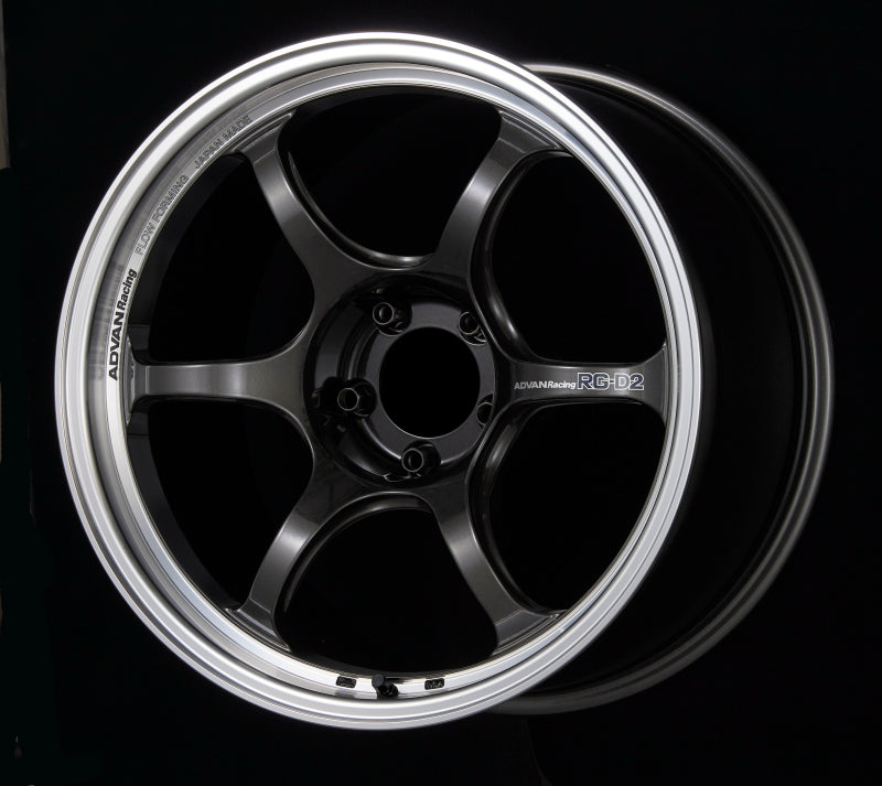 Advan RG-D2 18x9.0 +43 5x114.3 Machining and Black Gunmetallic Wheel