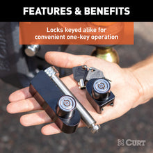 Load image into Gallery viewer, Curt Replacement Rebellion XD Tongue and Hitch Lock Set