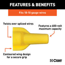 Load image into Gallery viewer, Curt Twist-On Wire Connectors (18-10 Wire Gauge 100-Pack)