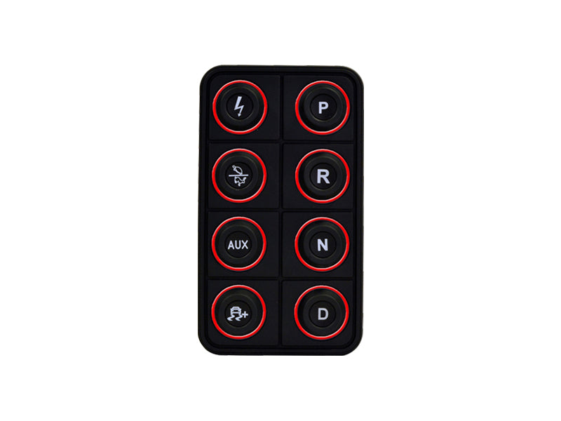 AEM EV 8 Button Keypad CAN Based Programmable Backlighting