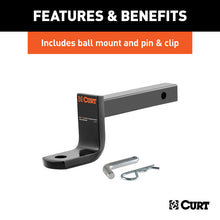 Load image into Gallery viewer, Curt 2014 Ford Fiesta Sedan Class 1 Trailer Hitch w/1-1/4in Ball Mount BOXED