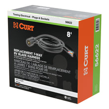 Load image into Gallery viewer, Curt 8ft Replacement 7-Way RV Blade Harness (Trailer Side Packaged)
