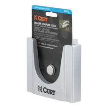 Load image into Gallery viewer, Curt Trailer Coupler Lock for 1-7/8in or 2in Flat Lip Couplers (Grey Aluminum)