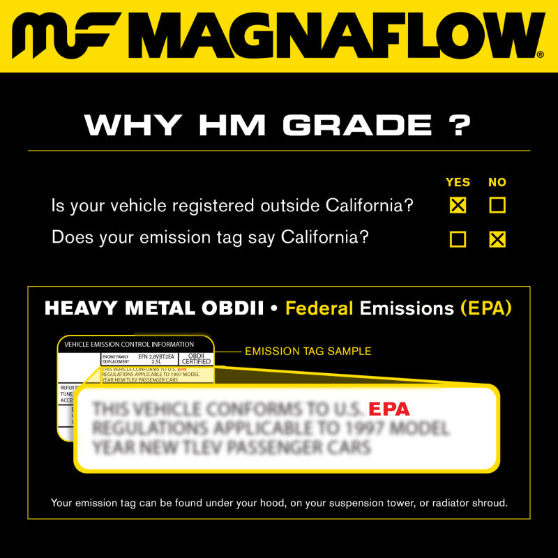 MagnaFlow Direct Fit Catalytic Converter 96-99 Audi A6 Quattro 2.8L