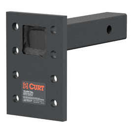 Curt Adjustable Pintle Mount (2in Shank 15000lbs 7in High 8in Long)