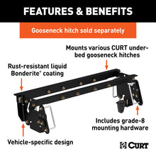 Load image into Gallery viewer, Curt 03-10 Dodge Ram 3500 Under-Bed Gooseneck Installation Brackets