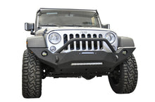 Load image into Gallery viewer, DV8 Offroad 07-18 Wrangler JK FS-18 Mid Length Steel Front Bumper w/ Fog Lights