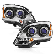 Load image into Gallery viewer, ANZO 2007-2008 GMC Acadia Crystal Headlight Chrome Amber(OE)