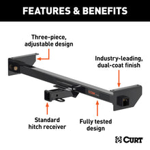 Load image into Gallery viewer, Curt Adjustable RV Trailer Hitch 2in Receiver (Up to 51in Frames 2in Drop) BOXED