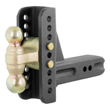 Load image into Gallery viewer, Curt Adjustable Channel Mount w/Dual Ball (2-1/2in Shank 20000lbs 6in Drop)