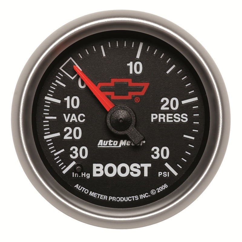 Autometer Sport-Comp II GM 52mm 30 PSI Mechanical Boost Vacuum Gauge