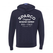 Load image into Gallery viewer, Sparco Sweatshirt ZIP Garage NVY - XL