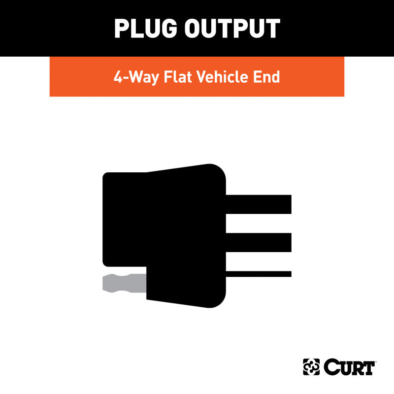 Curt 00-00 Toyota Tundra Custom Wiring Connector (4-Way Flat Output)