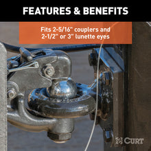 Load image into Gallery viewer, Curt Replacement Channel Mount Ball &amp; Pintle Combination (2-5/16in Ball 13000lbs)