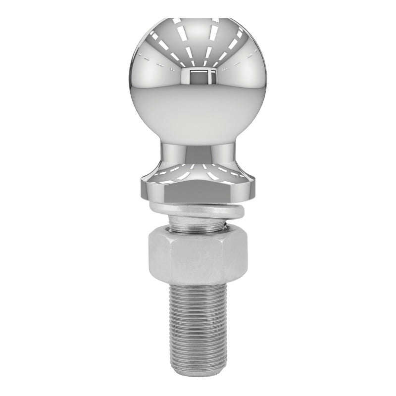Curt 2-5/16in Trailer Ball (1in x 3in Shank 6000lbs Chrome)