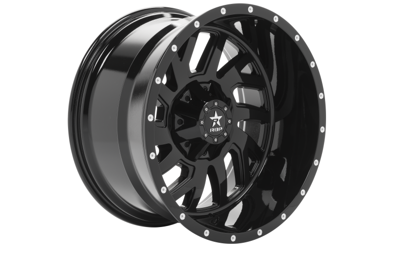RBP 65R Glock 22x12 5x139.7 BP / 4.75 BS -44mm Offset 78mm CB (Hub Centric) Gloss Black Wheel
