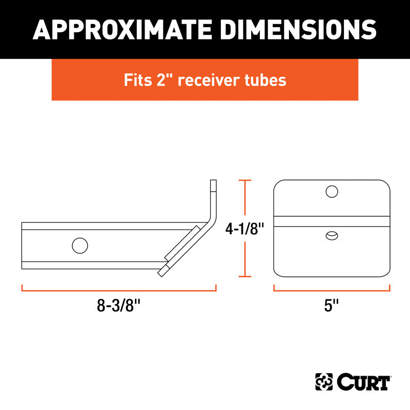 Curt Hitch-Mounted Skid Shield (Fits 2in Receiver)