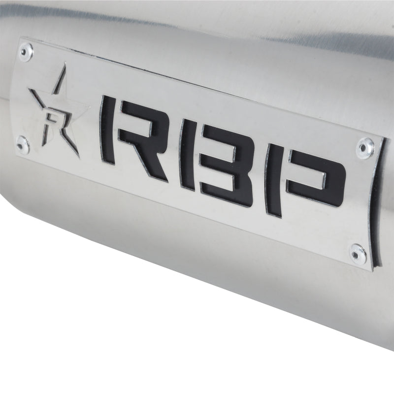 RBP RX-1 Polished Dual-Badged Exhaust Tip Inlet 5in. / Outlet 6in. / Length 18in. - Stainless Steel