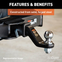 Load image into Gallery viewer, Curt Loaded Forged Ball Mount w/2-5/16in Ball (2in Shank 15000lbs 4in Drop)