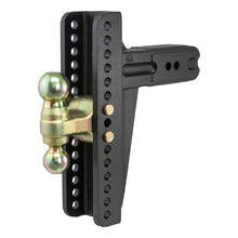 Load image into Gallery viewer, Curt Adjustable Channel Mount w/Dual Ball (3in Shank 21000lbs 10-5/8in Drop)