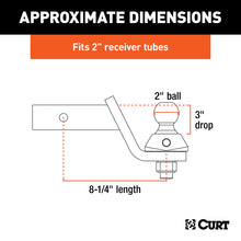 Load image into Gallery viewer, Curt RockerBall 3in Drop Cushion Hitch Trailer Ball