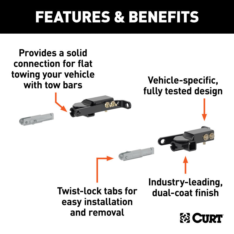 Curt 15-20 GMC Yukon XL Custom Tow Bar Base Plate