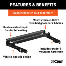 Load image into Gallery viewer, Curt 94-97 GMC C1500 Over-Bed Gooseneck Installation Brackets