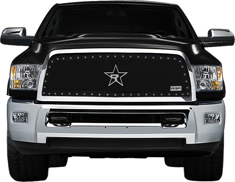 RBP RX-5 Halo Series Studded Frame 1pc. Grille 10-12 Dodge Ram 2500/3500 - Black