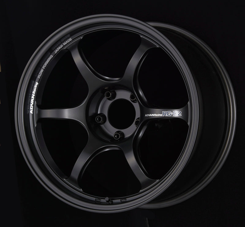 Advan RG-D2 18x10.5 +35 5x120 Semi Gloss Black Wheel