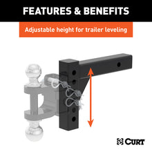 Load image into Gallery viewer, Curt Replacement Adjustable Ball Mount Shank for 45049 or 45799
