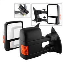 Load image into Gallery viewer, xTune Ford Superduty 08-15 L&amp;R Extendable Power Heated Adjust Mirror Amber MIR-FDSD08S-PW-AM-SET