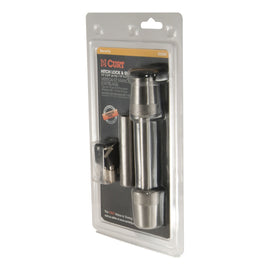 Curt 1/2in Hitch Lock w/5/8in Adapter (1-1/4in or 2in Receiver Barbell Stainless)