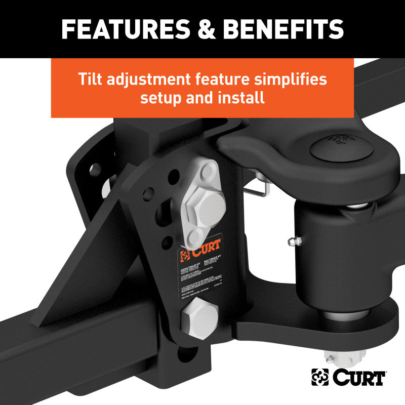 Curt TruTrack Trunnion Bar Weight Distribution System (8000-10000lbs 35-9/16in Bars)