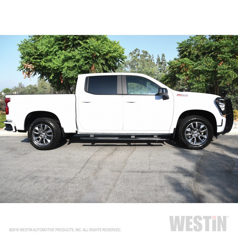 Westin 2019-2026 Chevy Silverado/Sierra 1500 Crew Cab Non LD PRO TRAXX 4 Oval Nerf Step Bars - Black