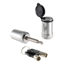 Load image into Gallery viewer, Curt Coupler Lock (1/4in Pin 7/8in Latch Span Barbell Chrome)