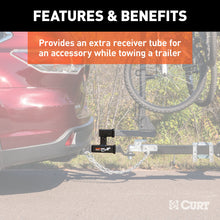 Load image into Gallery viewer, Curt Dual Receiver Extender (2in Shank 3500lbs 5-13/16in Rise)