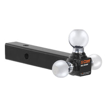 Load image into Gallery viewer, Curt Multi-Ball Mount (2in Solid Shank 1-7/8in 2in &amp; 2-5/16in Chrome Balls)