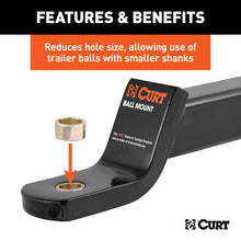 Load image into Gallery viewer, Curt Reducer Bushing (From 1in to 3/4in Shank)