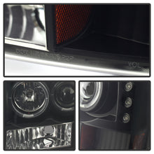 Load image into Gallery viewer, Spyder Ford F250 Super Duty 99-04 Projector Version 2 LED Halo LED Blk Smke PRO-YD-FF25099-1P-G2-BSM