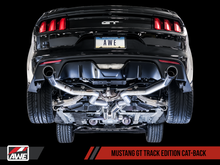 Load image into Gallery viewer, AWE Tuning S550 Mustang GT Cat-back Exhaust - Track Edition (Chrome Silver Tips)