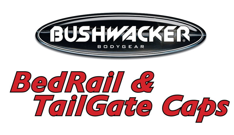 Bushwacker 07-13 GMC Sierra 1500 Fleetside Bed Rail Caps 78.7in Bed - Black