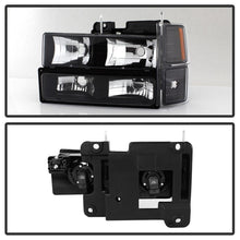 Load image into Gallery viewer, xTune Chevy Suburban 94-98 Headlights w/ Corner &amp; Parking Lights 8pcs Black HD-JH-CCK88-AM-BK-SET