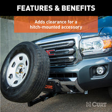 Load image into Gallery viewer, Curt 8in Receiver Tube Extender (2in Shank 3500lbs)