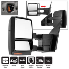 Load image into Gallery viewer, xTune Ford F150 07-14 Power Heated Amber LED Signal Telescoping Mirror Left MIR-FF15007S-PWH-AM-L