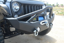 Load image into Gallery viewer, DV8 Offroad 07-18 Jeep Wrangler JK/JL FS-12 Mid Length Steel Front Bumper w/ Fog Lights