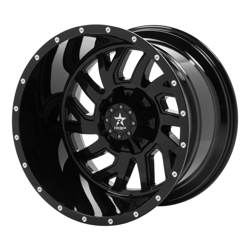 RBP 65R Glock 22x14 8x165.1 BP / 4.5 BS -76mm Offset 121.3mm CB (Hub Centric) Gloss Black Wheel