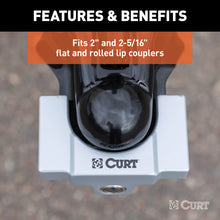 Load image into Gallery viewer, Curt Hitch &amp; Coupler Lock Set (2in Receiver 1/2in to 2-1/2in Latch 2in &amp; 2-1/2in Lip)