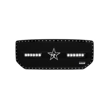 Load image into Gallery viewer, RBP RX-3 Midnight Edition Black LED Bar Grille (Studded) 16-17 GMC Sierra 1500